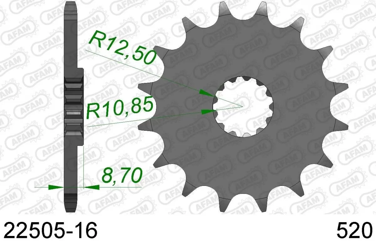 AFAM Sprocket Front 16T - 520