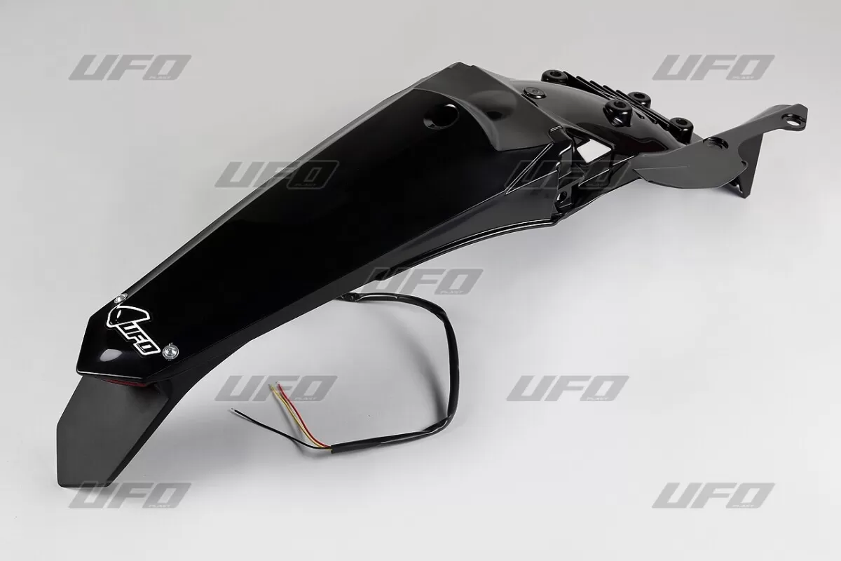 UFO Rear Fender Enduro LED Yamaha Black
