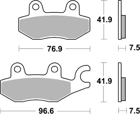955DS-2 BRAKE PADS SINTER RACING