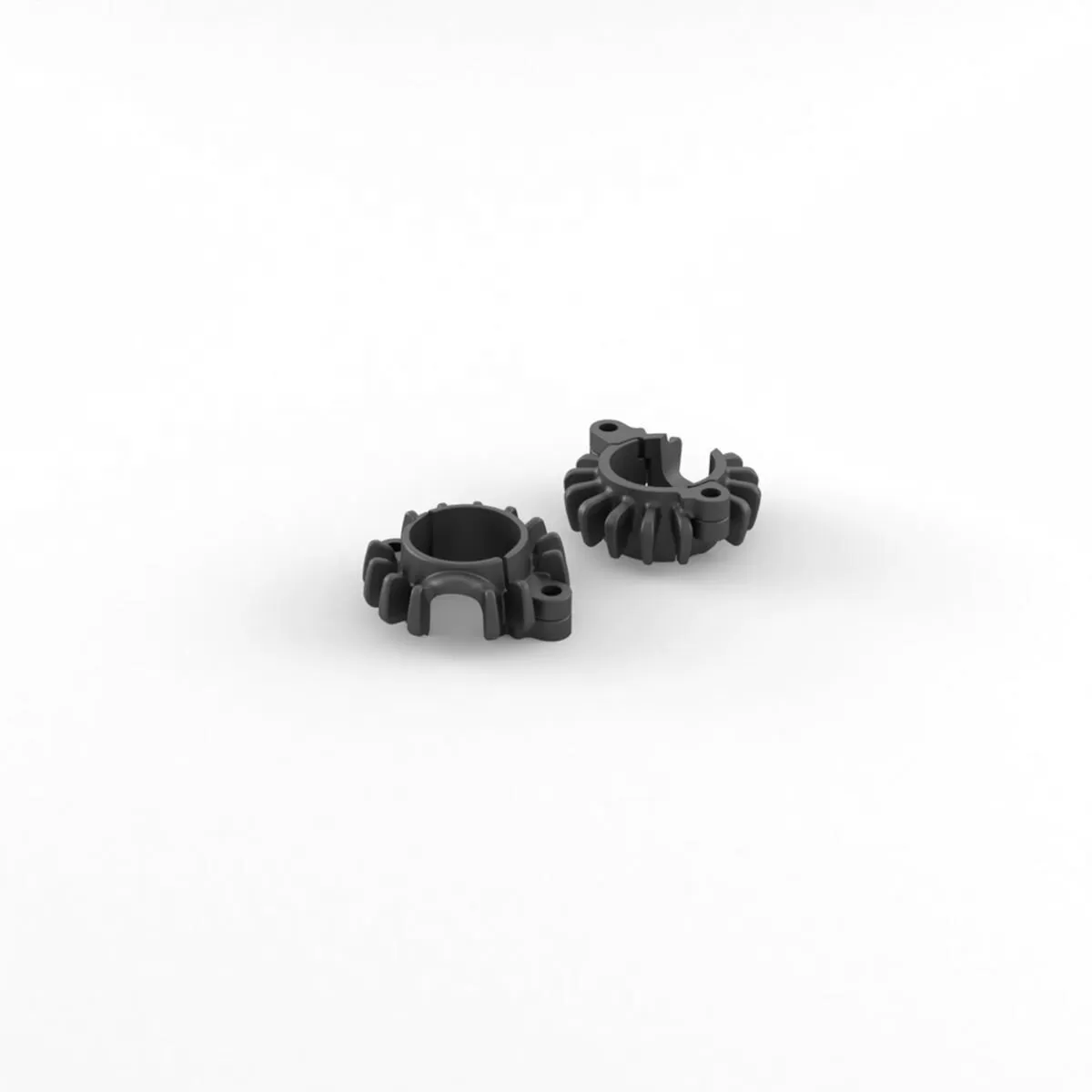 Triumph Exhaust rings with fins Speed Twin 900 / Bonneville (T100 / T120)