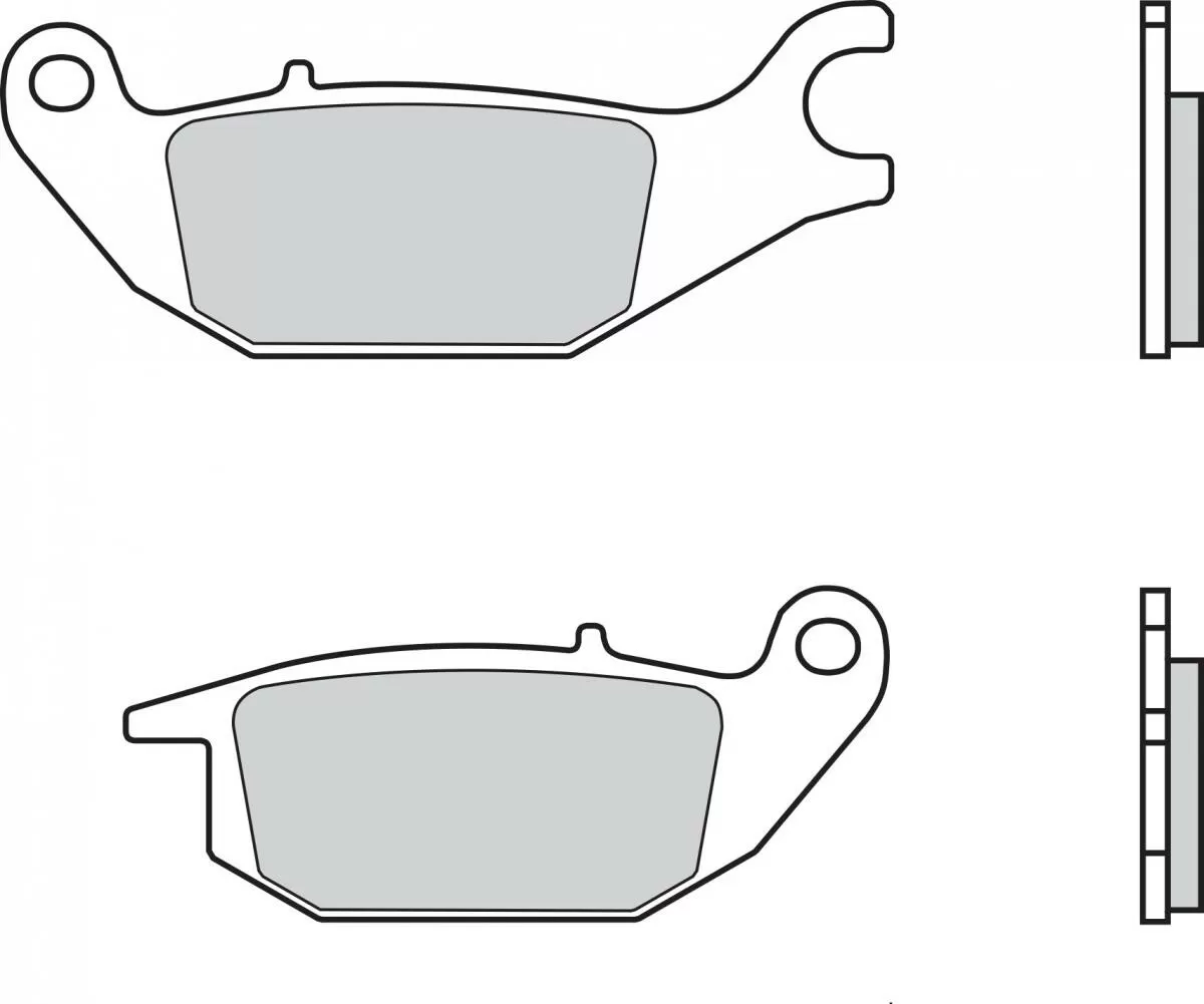 Brembo 07HO4905 Brake Pads Organic Genuine Street 