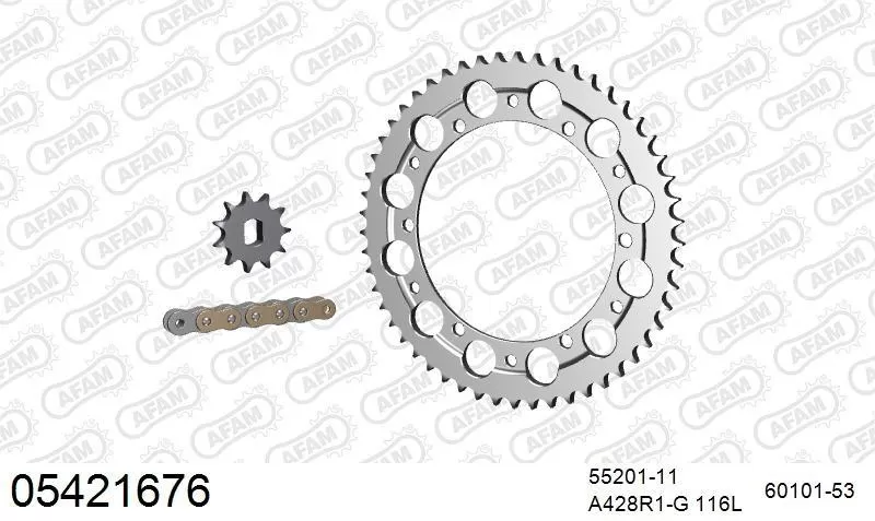 AFAM Chainset - Aluminium