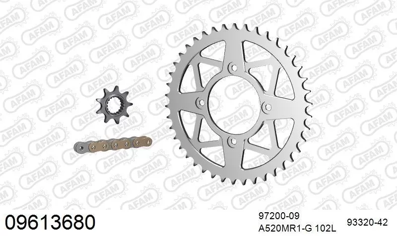 AFAM Chainset - Aluminium