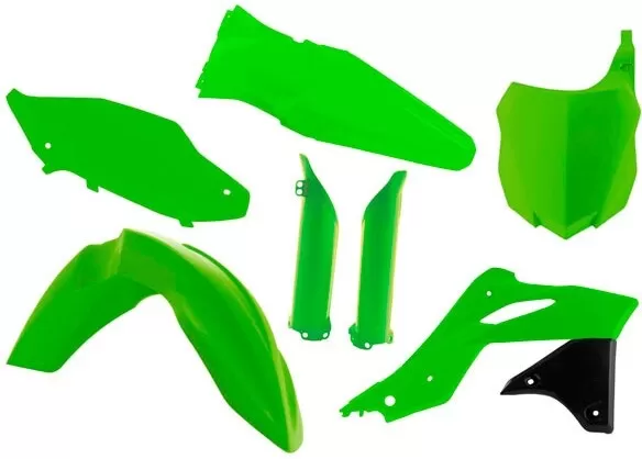 Rtech Plastics Kit 6-Piece Neon Green Kawasaki KXF 250