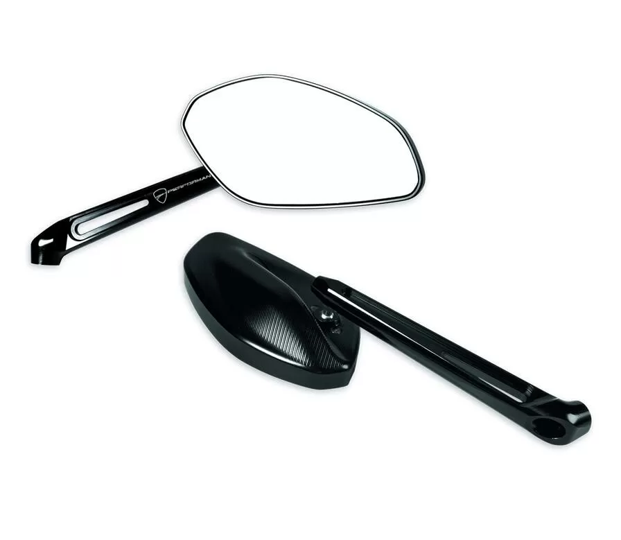 Ducati LH ALUMINIUM COMPLETE MIRROR CNC BLACK 96820051A
