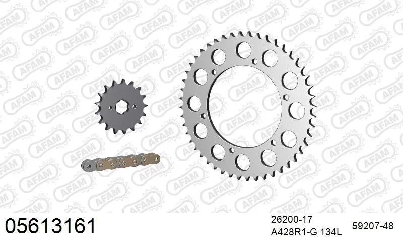 AFAM Chainset - Steel