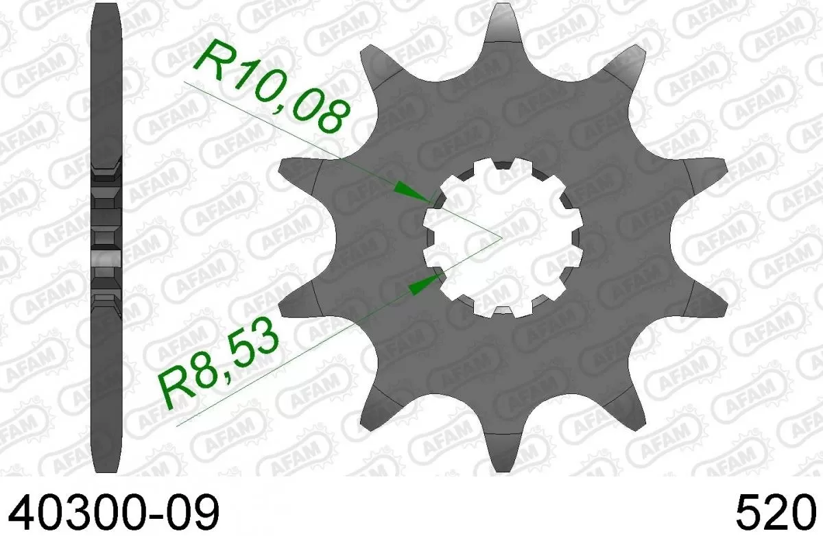 AFAM Sprocket Front 9T - 520