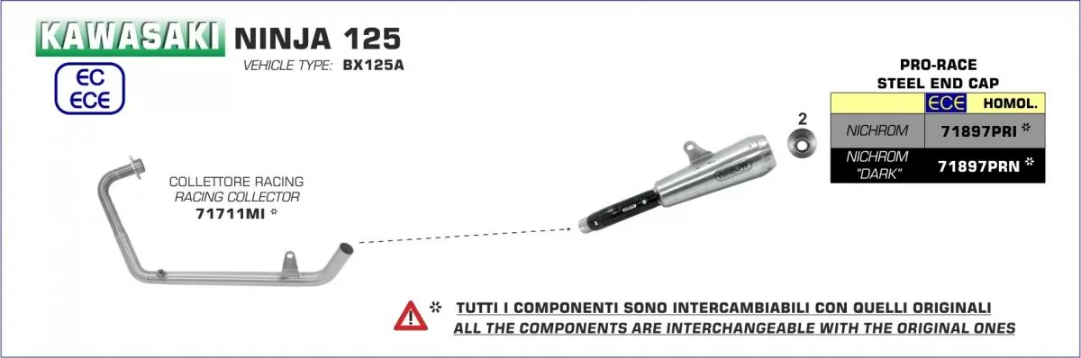 Arrow Exhaust Bend 71711MI