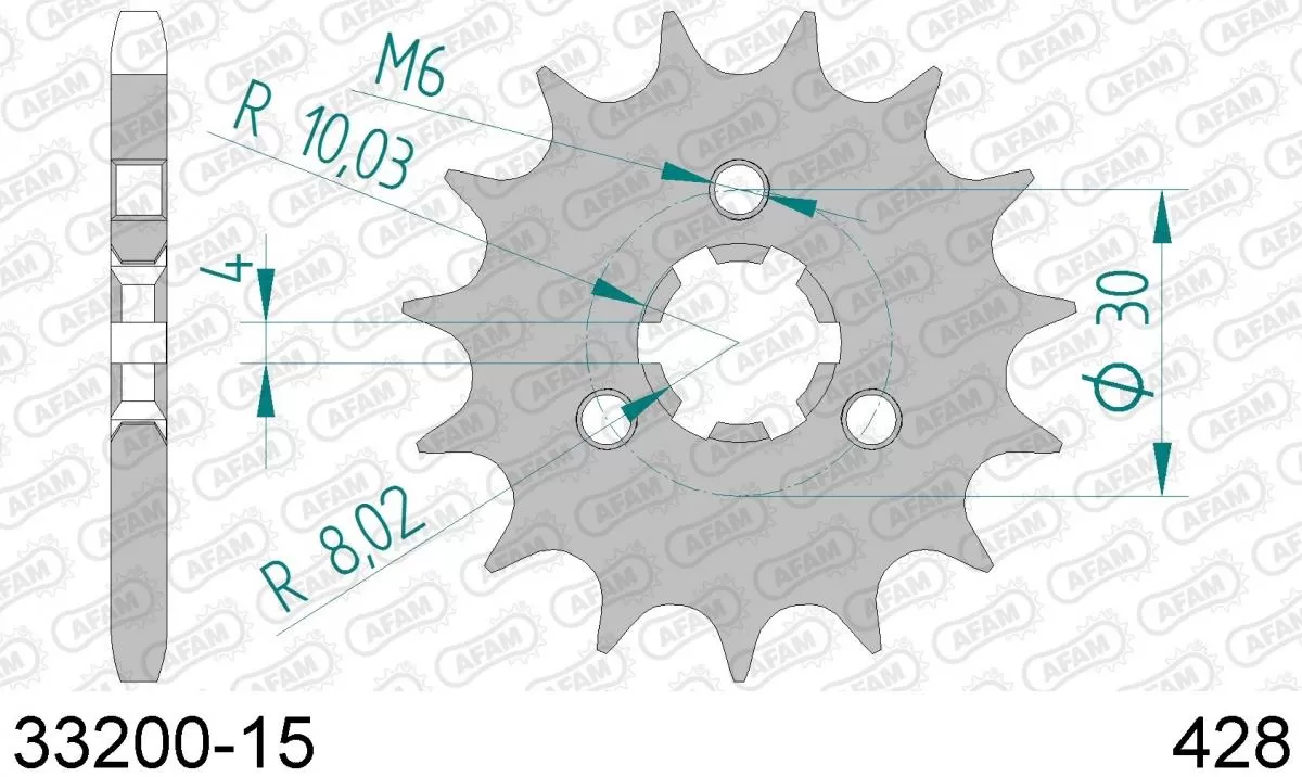 AFAM Sprocket Front 15T - 428