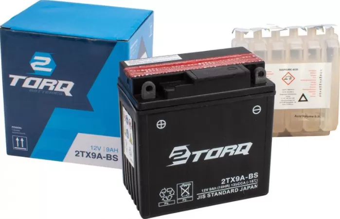 2TORQ Battery 2TX9A-BS (YTX9A)