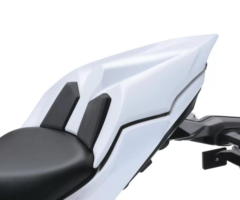 Kawasaki Buddyseat Cover Pearl Robotic White (68N)
