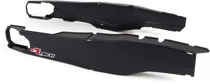 Rtech Plastic Swingarm Protectors Black