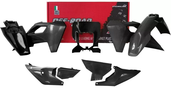Rtech Plastic Kit 7-piece Black Husqvarna TE/FE 2024