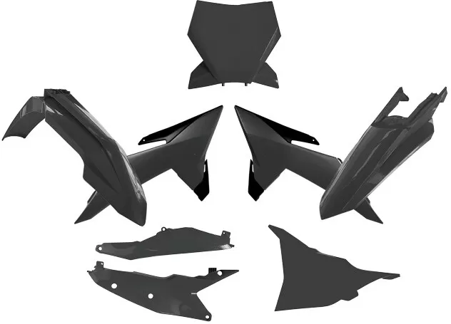 Rtech Plastic Kit 6-piece Black KTM SX 125/250/300 '25
