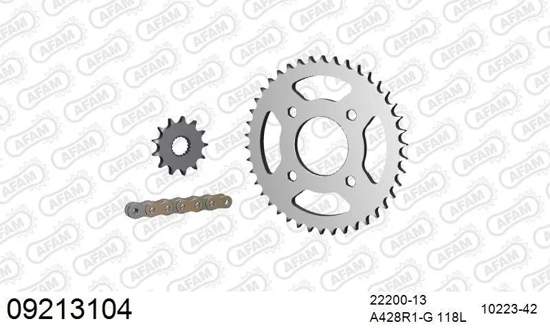 AFAM Chainset - Steel Racing