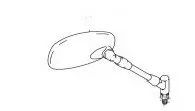 Suzuki Mirror rh 5660041F40
