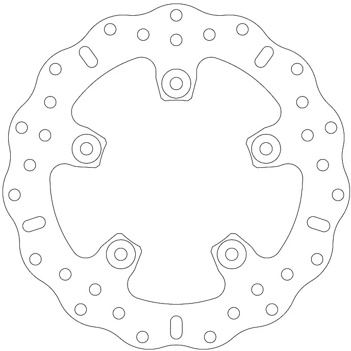EBC Solid Wave Brake Disc MD857C