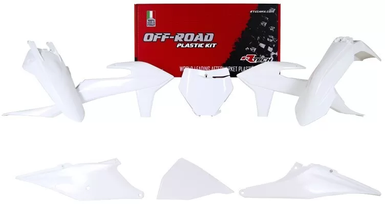 Rtech 6-Piece Plastics Kit with Airbox for KTM White