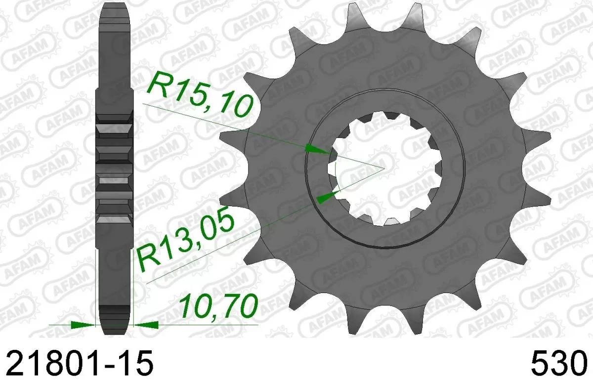 AFAM Sprocket Front 15T - 530
