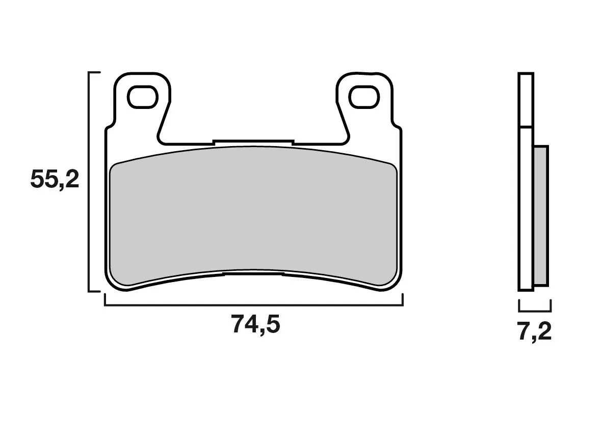 Brembo 07HO45SR Brake Pads Sinter Sport Street 