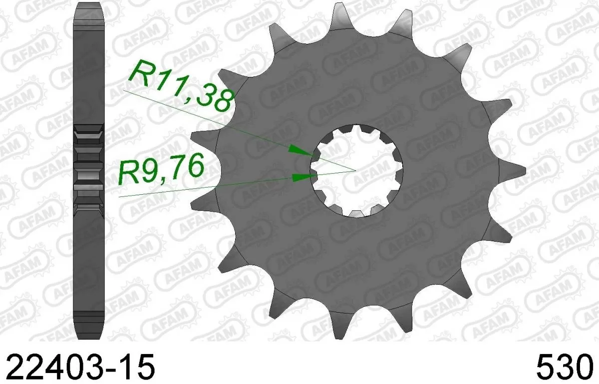AFAM Sprocket Front 15T - 530