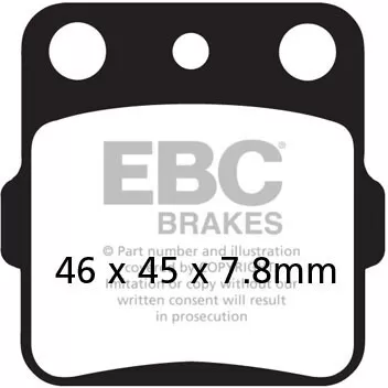 EBC Organic Brake Pads FA084TT