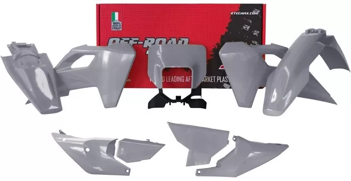 Rtech Plastic Kit 7-Piece Quantum Grey Husqvarna TE/FE 2024