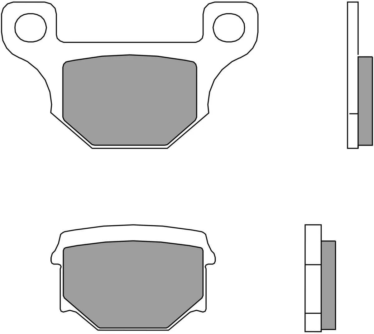 Brembo 07GR09CC Brake Pads Organic Street 