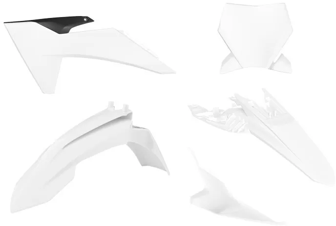 Rtech Plastic Kit KTM SX 65 2024 White/Black