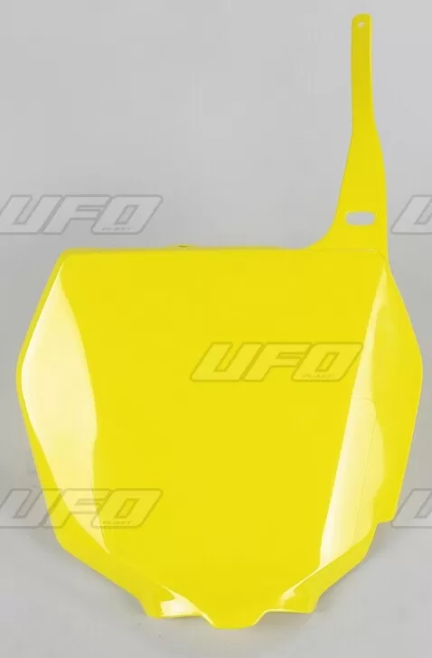UFO Front Number Plate Yellow Suzuki RM125/250 RMZ250/450