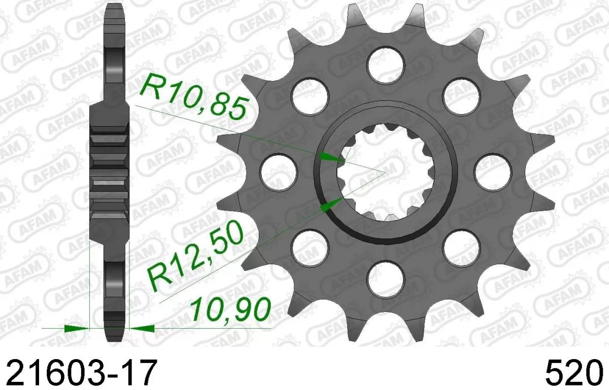 AFAM Sprocket Front 17T - 520
