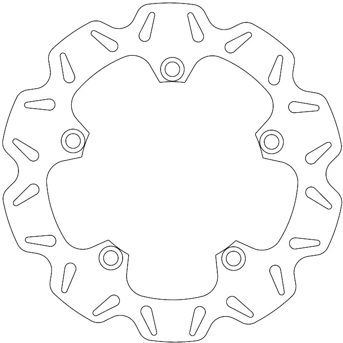 EBC Vee Rear Solid Brake Disc VR2120