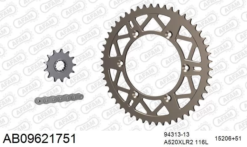 AFAM Chainset - Aluminium AB