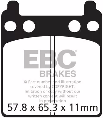 EBC Semi-Sintered Brake Pads FA032V