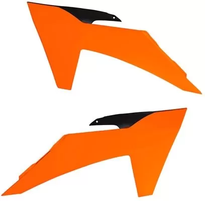 Rtech Radiator Scoops Orange-Black SX 125-250-300 2023