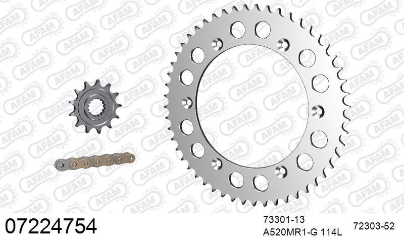 AFAM Chainset - Aluminium