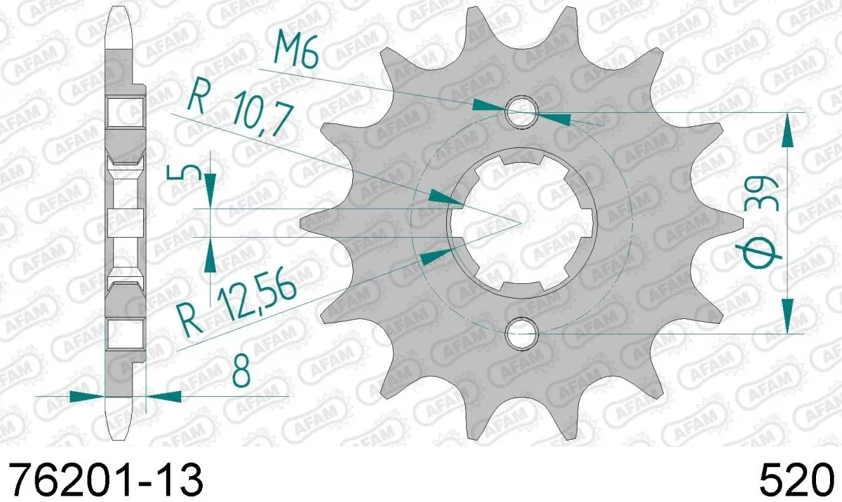 AFAM Sprocket Front 13T - 520