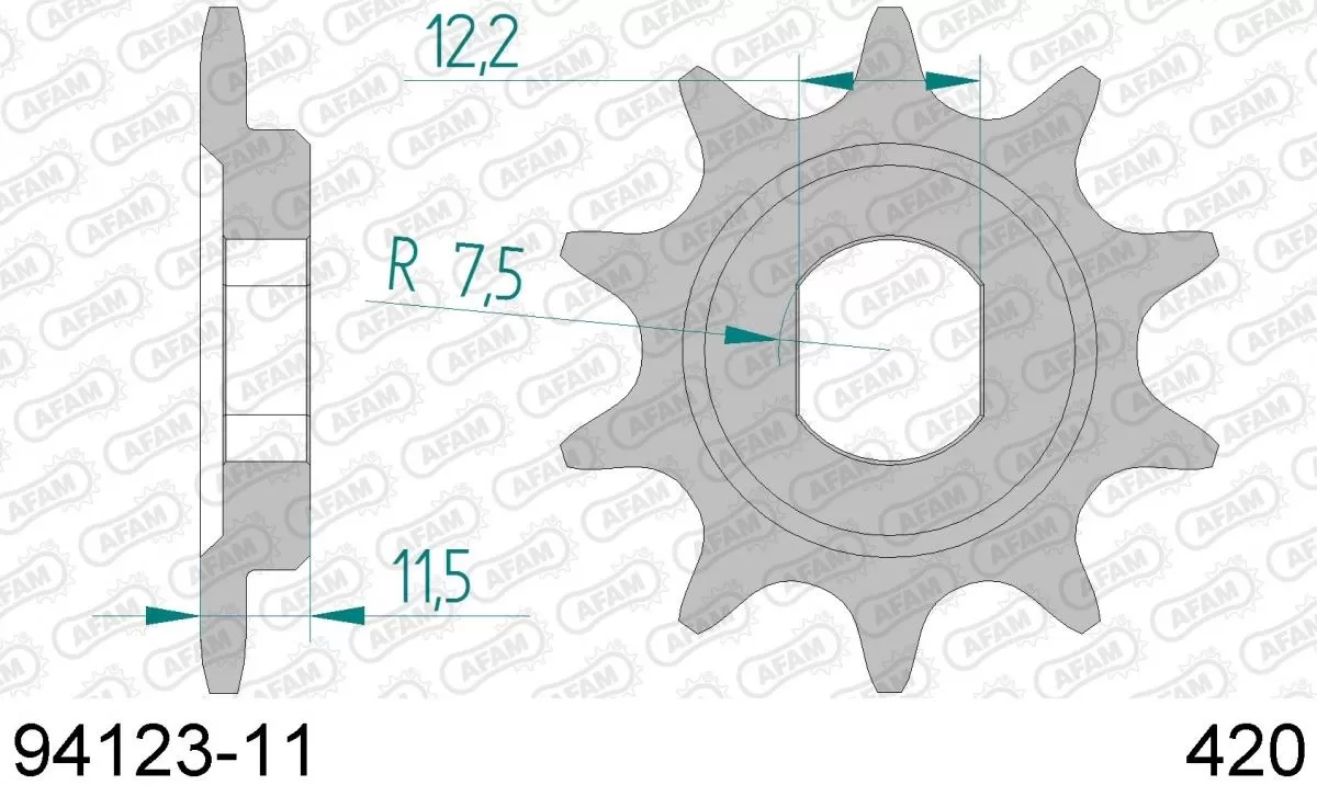 AFAM Sprocket Front 11T - 420