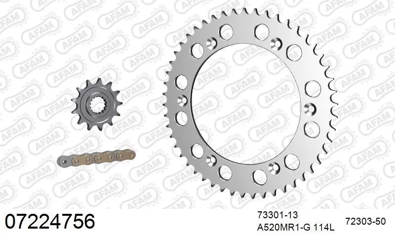 AFAM Chainset - Aluminium