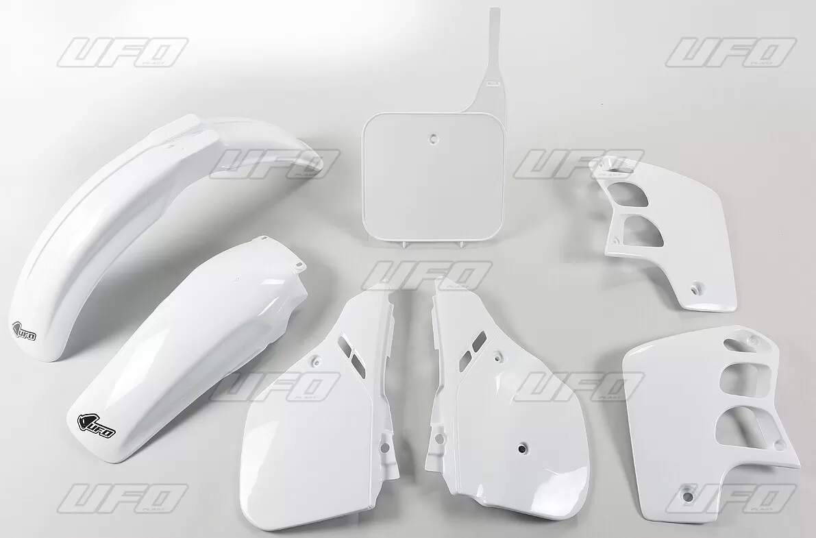 UFO Plastic Kit White Honda CR500 89-90