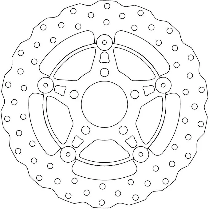 Ferodo FMD0439RF Floating Brake Disc / Steel Carrier