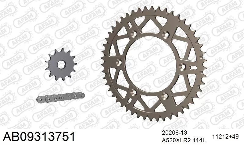 AFAM Chainset - Aluminium AB