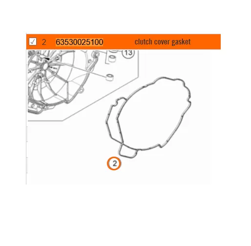 KTM Clutch Cover Gasket 63530025100