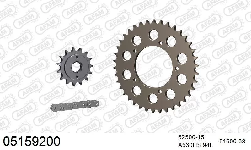 AFAM Chainset - Aluminium