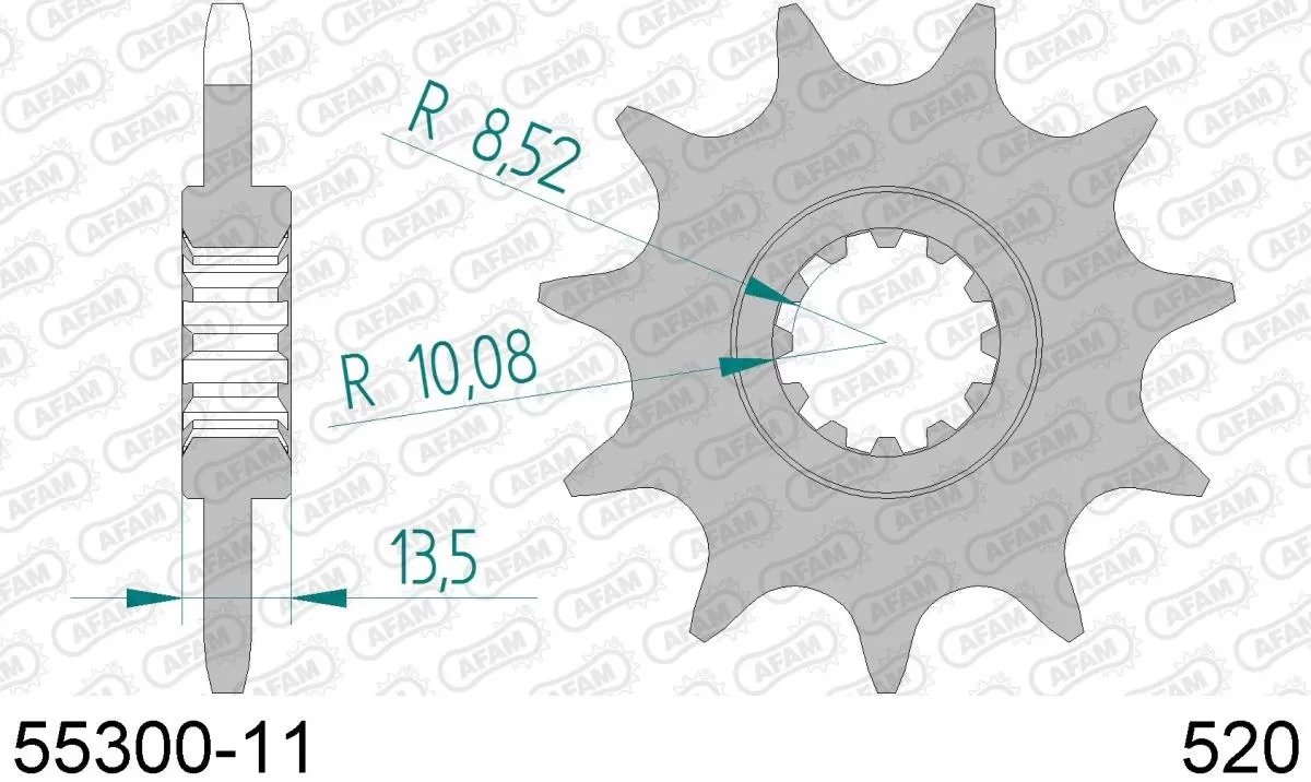 AFAM Sprocket Front 11T - 520