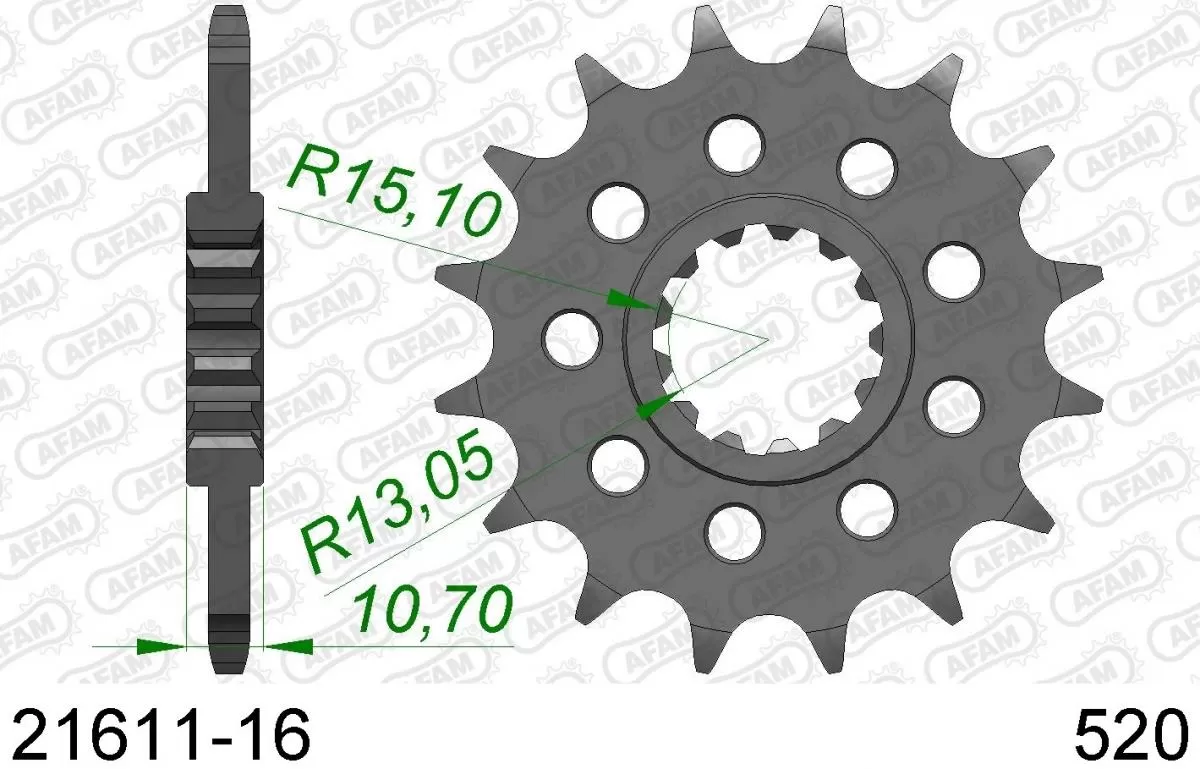 AFAM Sprocket Front 16T - 520