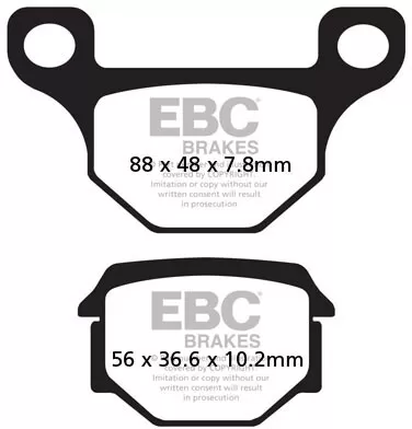EBC Organic Brake Pads FA093