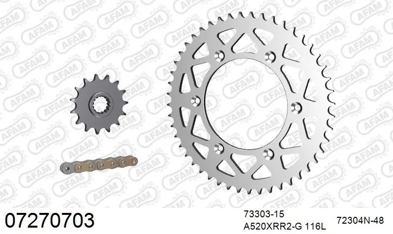 AFAM Chainset - Aluminium