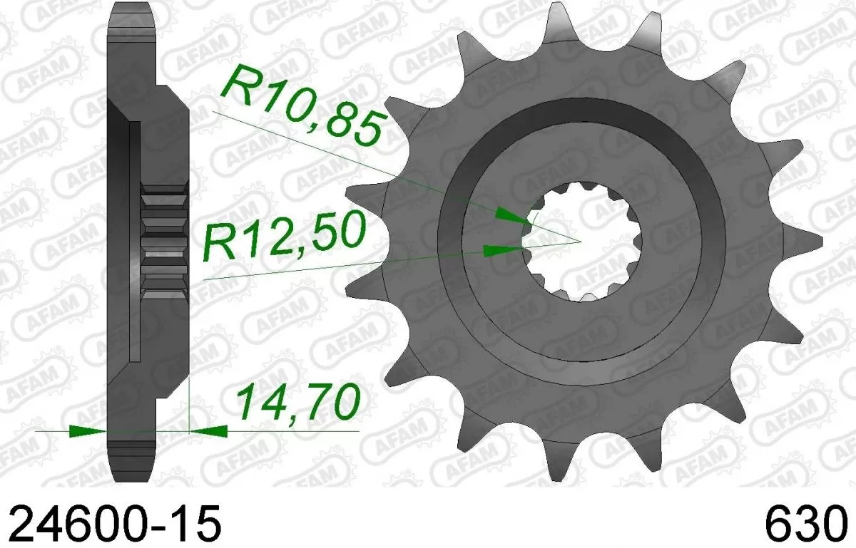 AFAM Sprocket Front 15T - 630