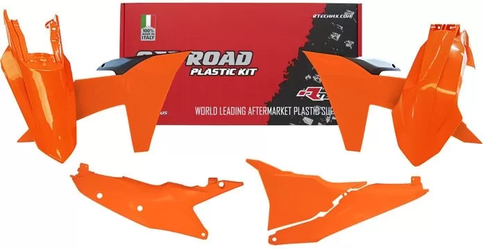 Rtech 5-Piece Plastic Kit KTM EXC/XC-W/XCF-W Orange Black